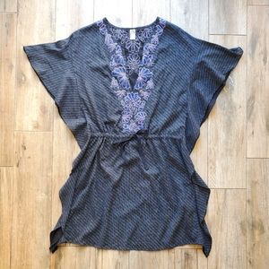 Free People Black Tunic Dress Swim Cover 6